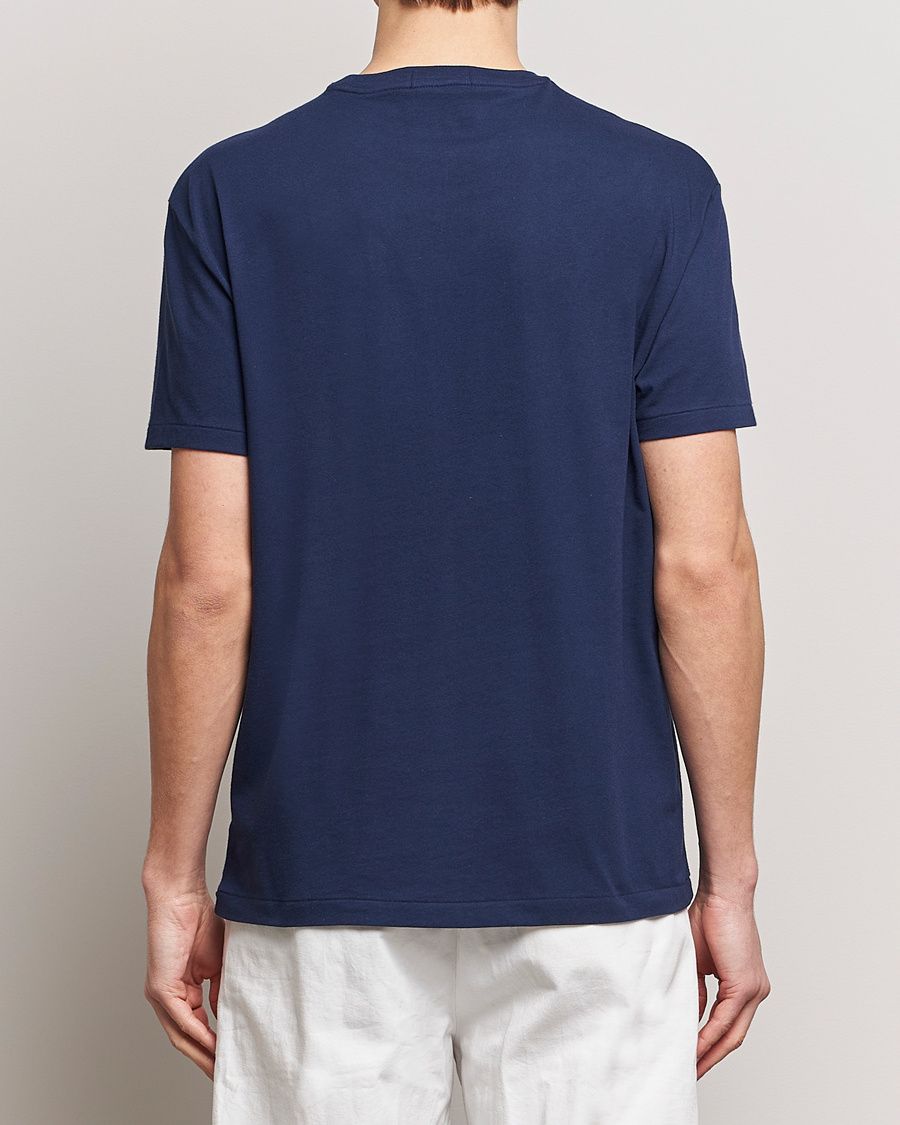 Herren | T-Shirts | Polo Ralph Lauren | Printed Bear Crew Neck T-Shirt Newport Navy