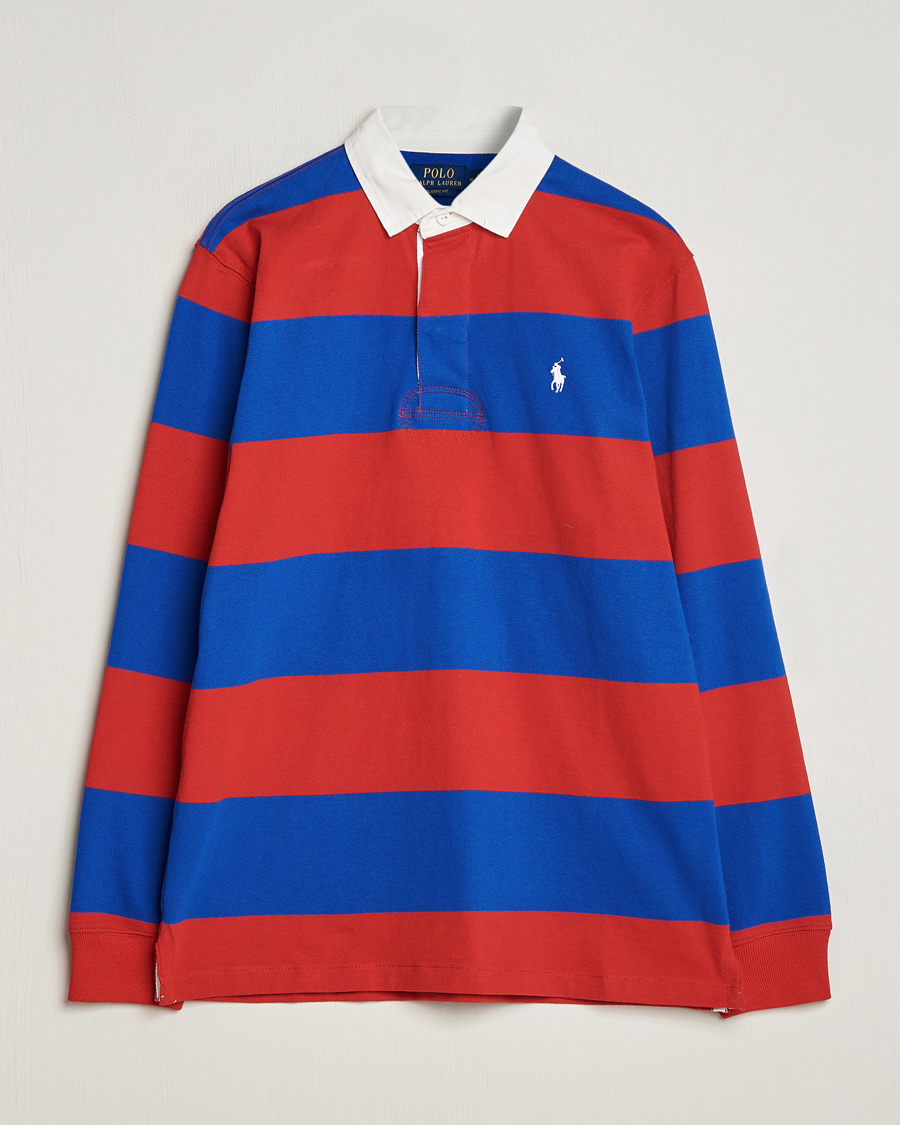 Herren | Pullover | Polo Ralph Lauren | Jersey Striped Rugger Red/Rugby Royal