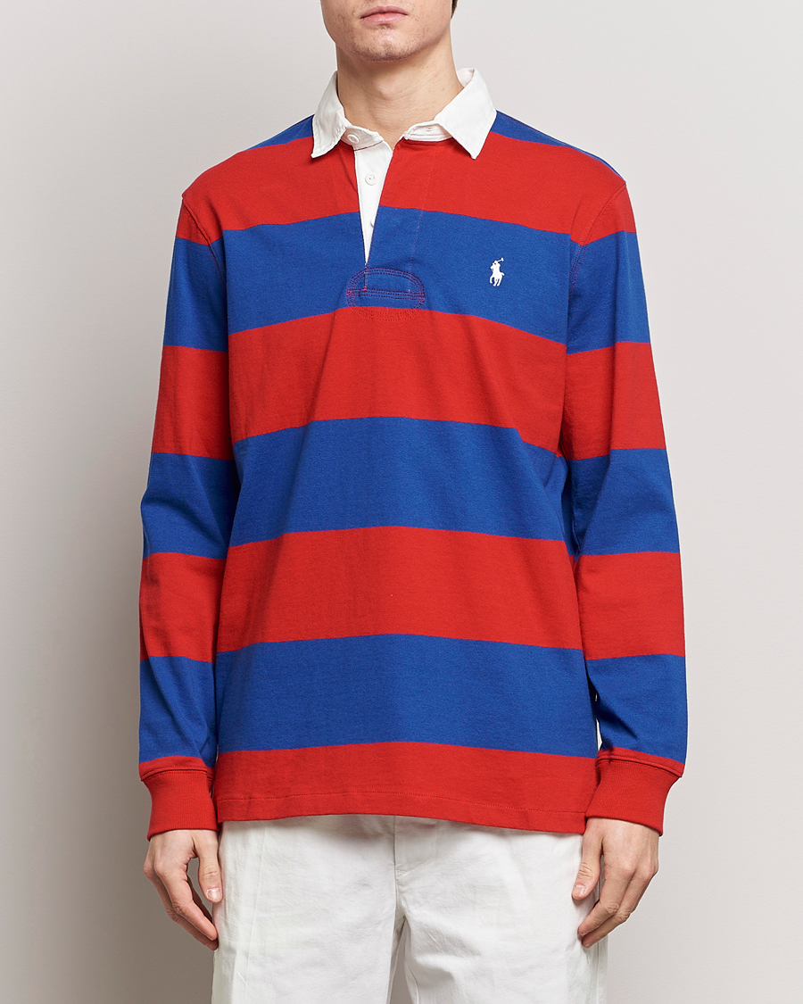 Herren | Pullover | Polo Ralph Lauren | Jersey Striped Rugger Red/Rugby Royal