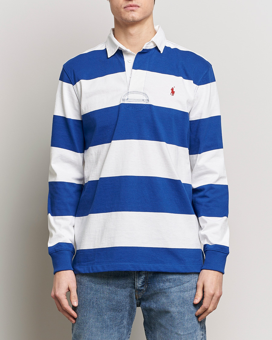 Herren | Pullover | Polo Ralph Lauren | Jersey Striped Rugger Cruise Royal/White