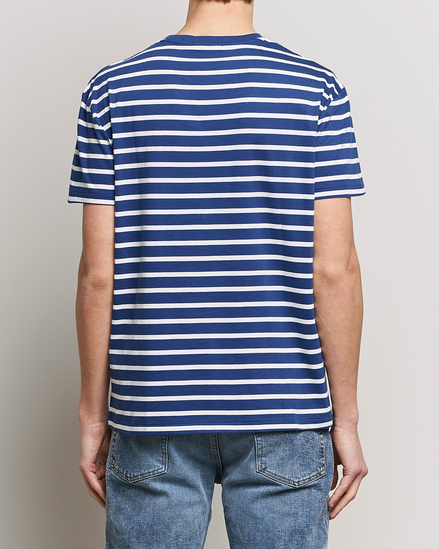 Herren | T-Shirts | Polo Ralph Lauren | Crew Neck Striped T-Shirt Beach Royal/White