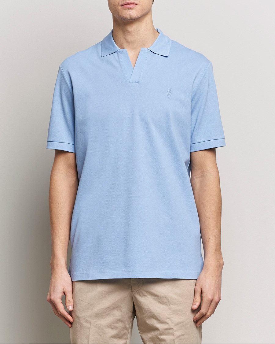 Herren | Poloshirts | Polo Ralph Lauren | Classic Fit Open Collar Stretch Polo Austin Blue