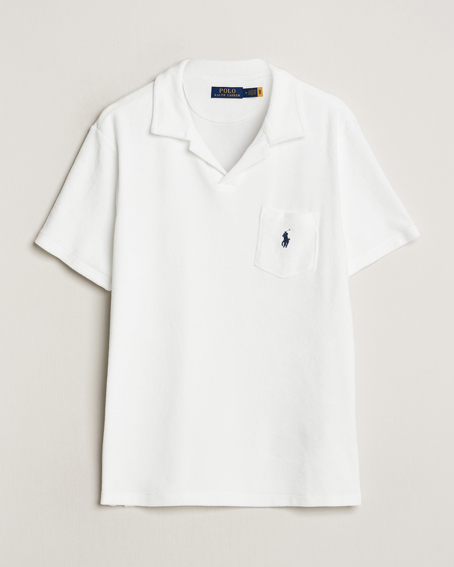 Herren | Poloshirts | Polo Ralph Lauren | Cotton Terry Open Collar Polo White