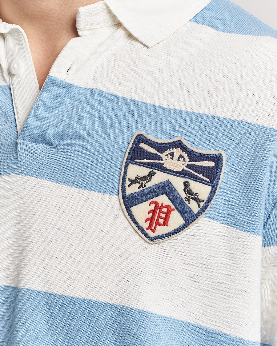 Herren | Pullover | Polo Ralph Lauren | Jersey Striped Rugger Powder Blue/Nevis
