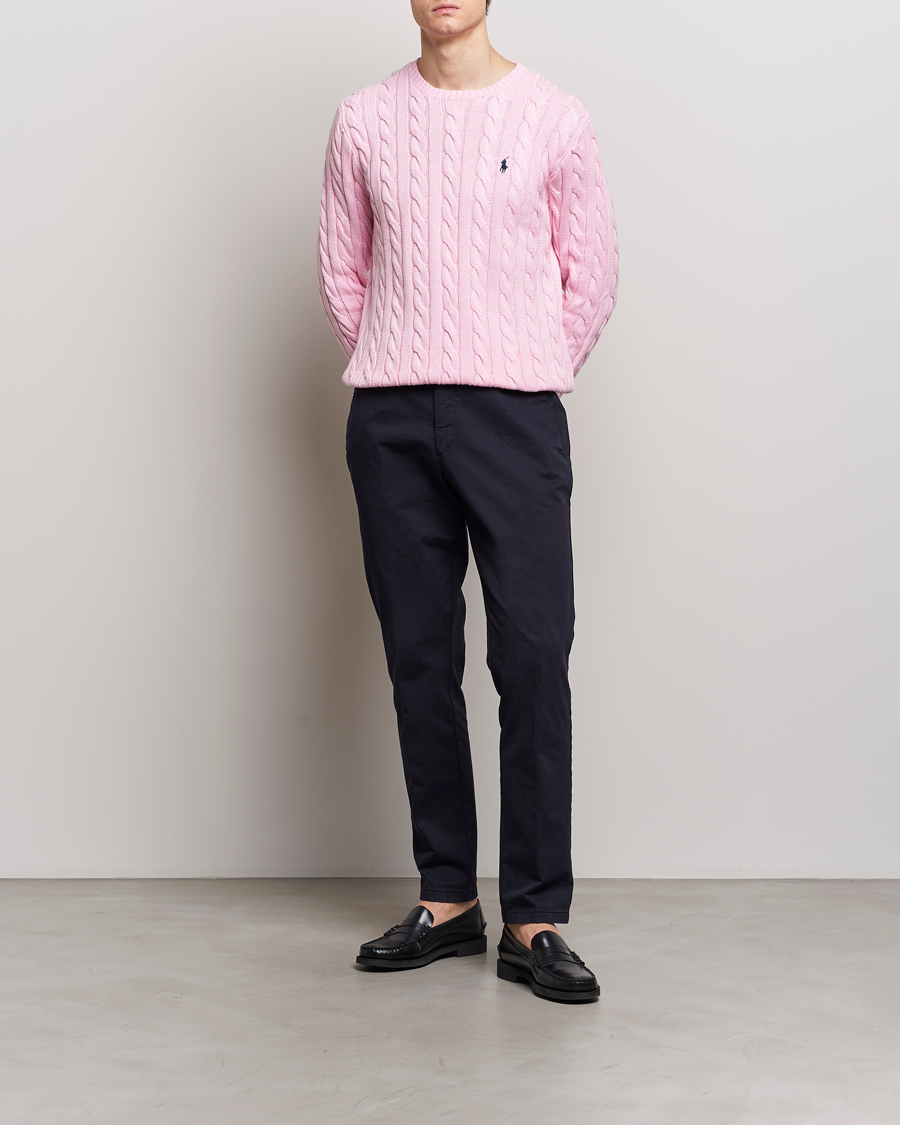 Herren | Pullover | Polo Ralph Lauren | Cotton Cable Pullover Carmel Pink