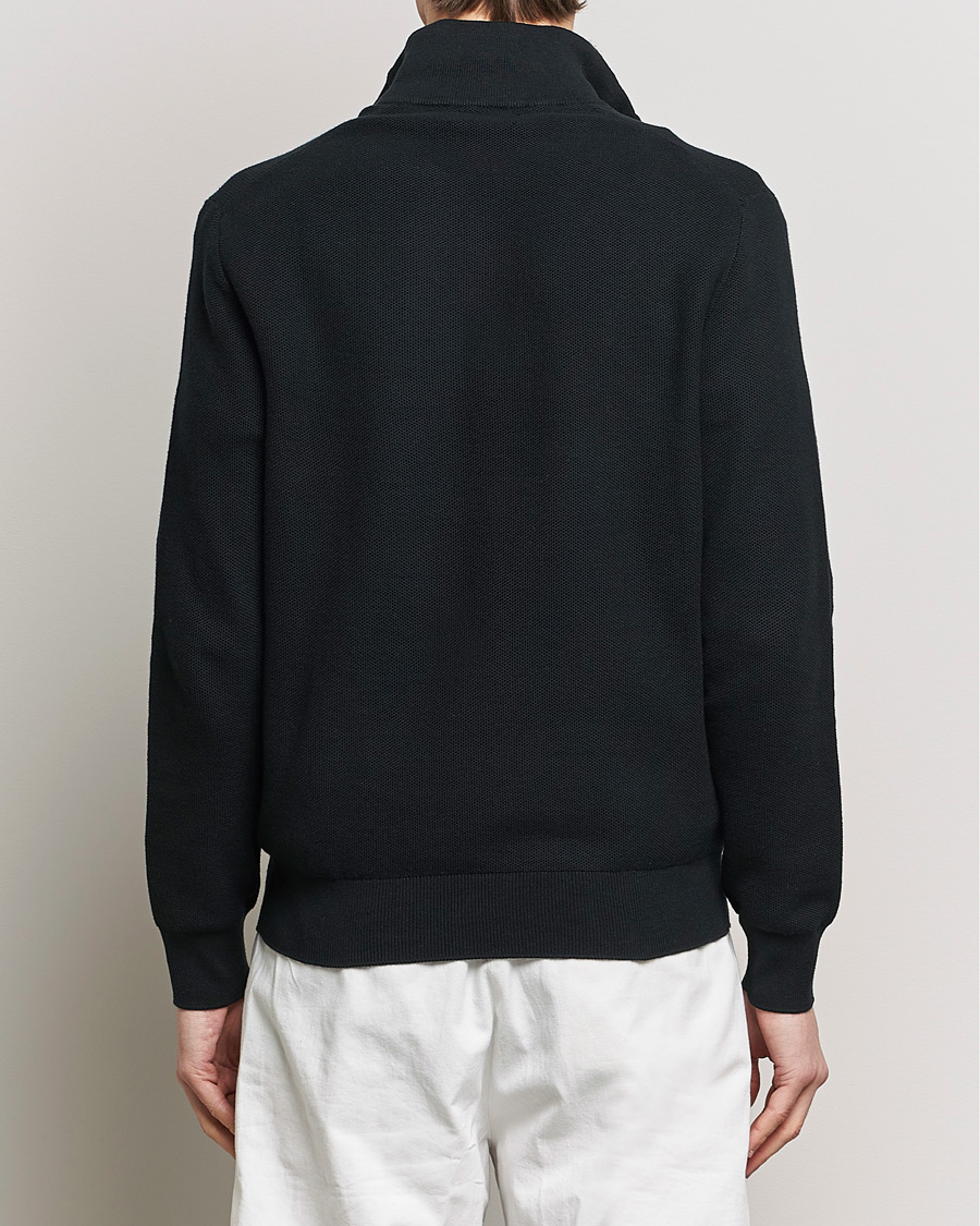 Herren | Pullover | Polo Ralph Lauren | Textured Half Zip Polo Black