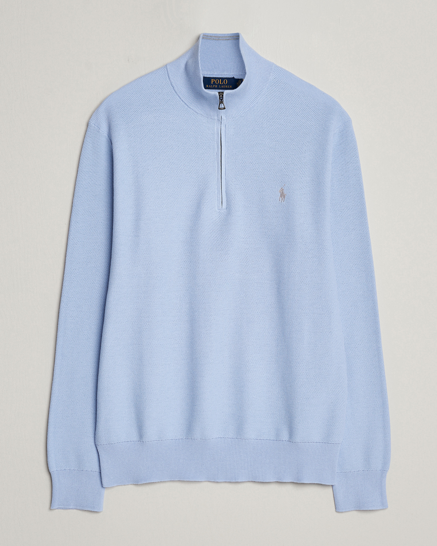 Herren | Pullover | Polo Ralph Lauren | Textured Half-Zip Blue Hyacinth