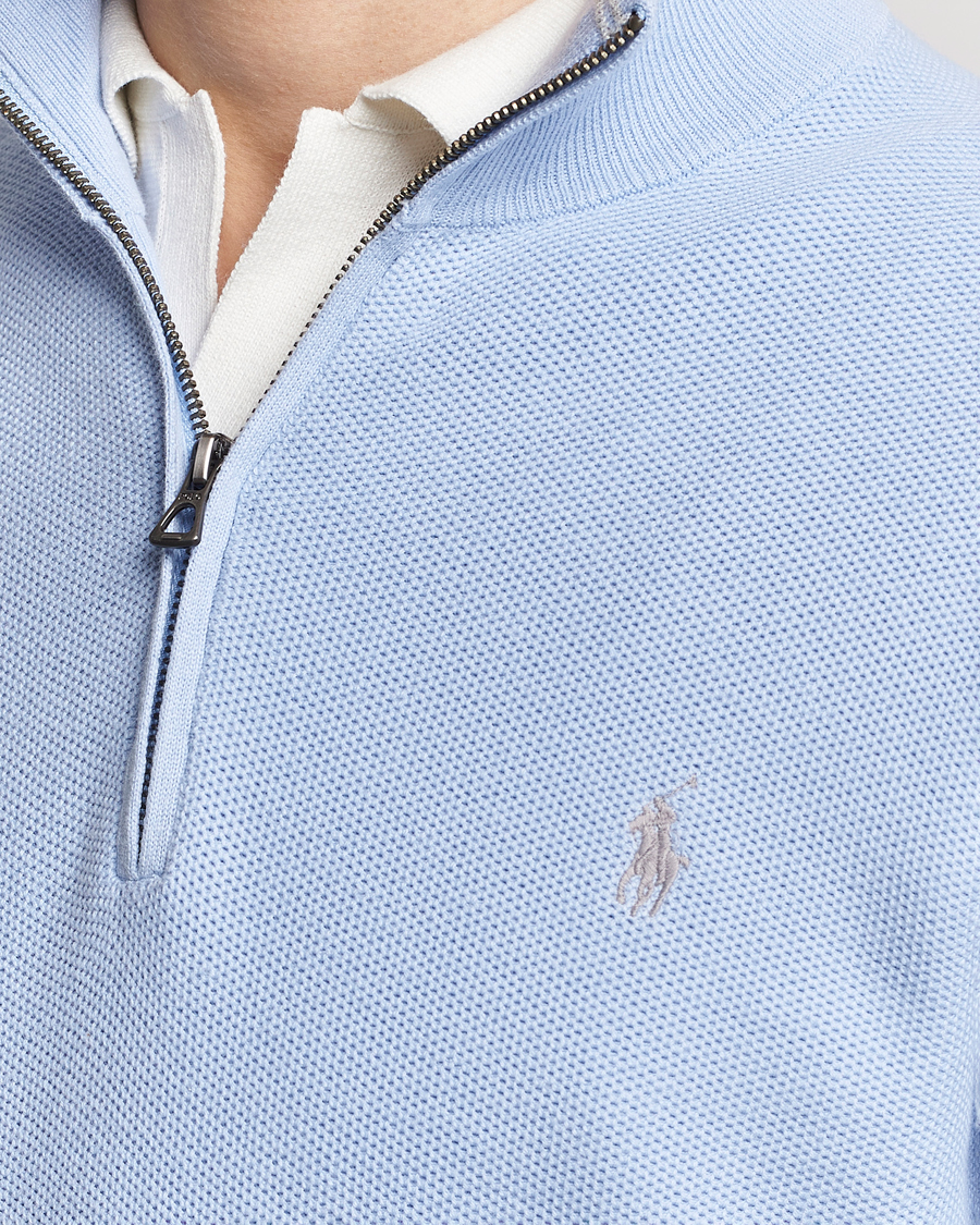 Herren | Pullover | Polo Ralph Lauren | Textured Half-Zip Blue Hyacinth