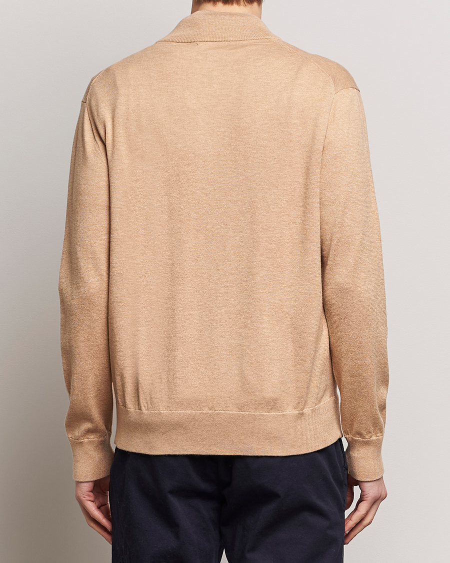 Herren | Pullover | Polo Ralph Lauren | Cotton Full-Zip Camel Melange