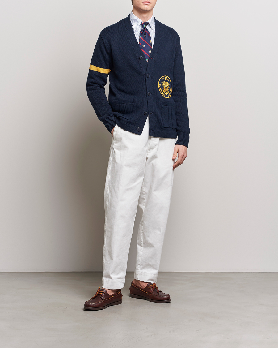 Herren | Pullover | Polo Ralph Lauren | Cotton Varsity Cardigan Aviator Navy
