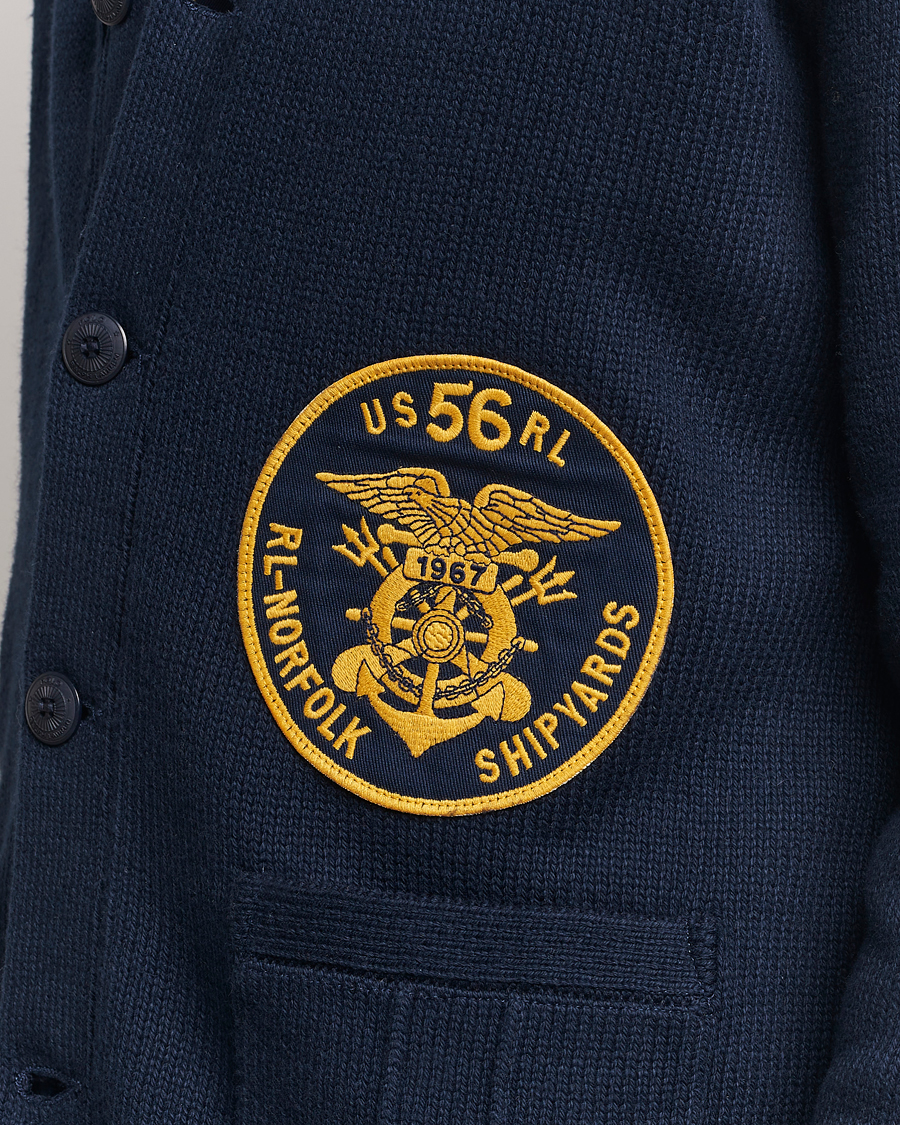 Herren | Pullover | Polo Ralph Lauren | Cotton Varsity Cardigan Aviator Navy