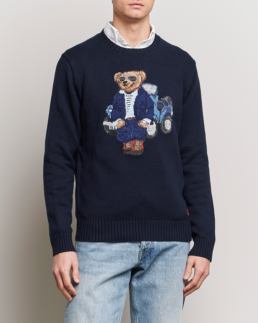 Herren | Sale | Polo Ralph Lauren | Knitted Bear Sweater Aviator Navy