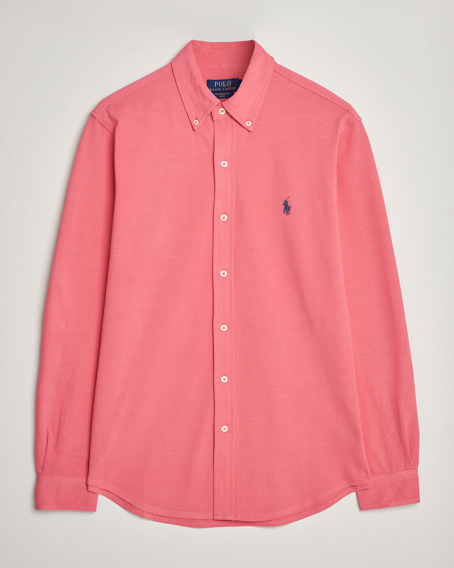 Herren | Hemden | Polo Ralph Lauren | Featherweight Mesh Shirt Pale Red