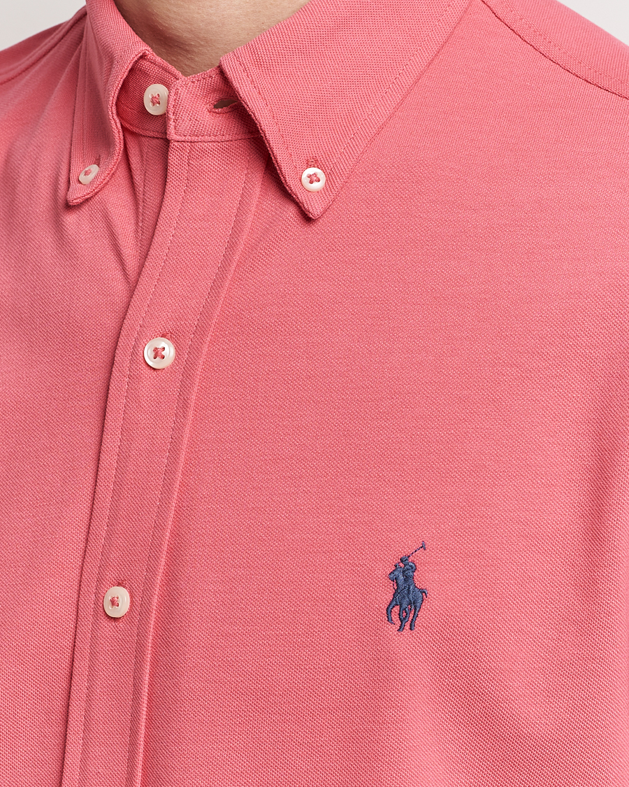 Herren | Hemden | Polo Ralph Lauren | Featherweight Mesh Shirt Pale Red
