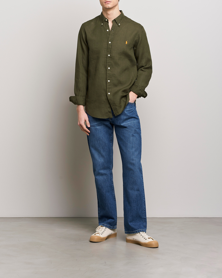 Herren | Hemden | Polo Ralph Lauren | Custom Fit Linen Button Down Armadillo