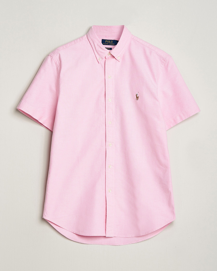 Herren | Hemden | Polo Ralph Lauren | Slim Fit Oxford Short Sleeve Shirt New Rose