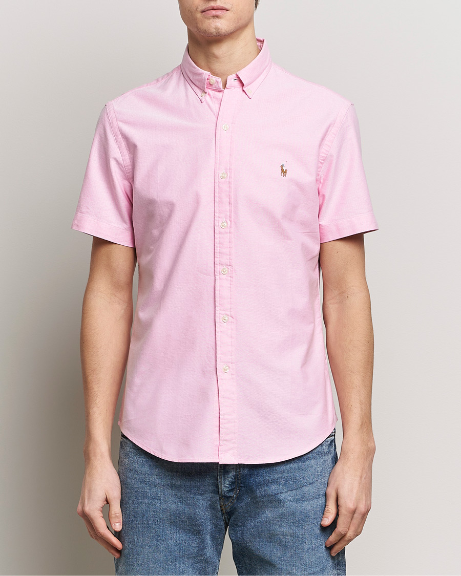 Herren | Hemden | Polo Ralph Lauren | Slim Fit Oxford Short Sleeve Shirt New Rose