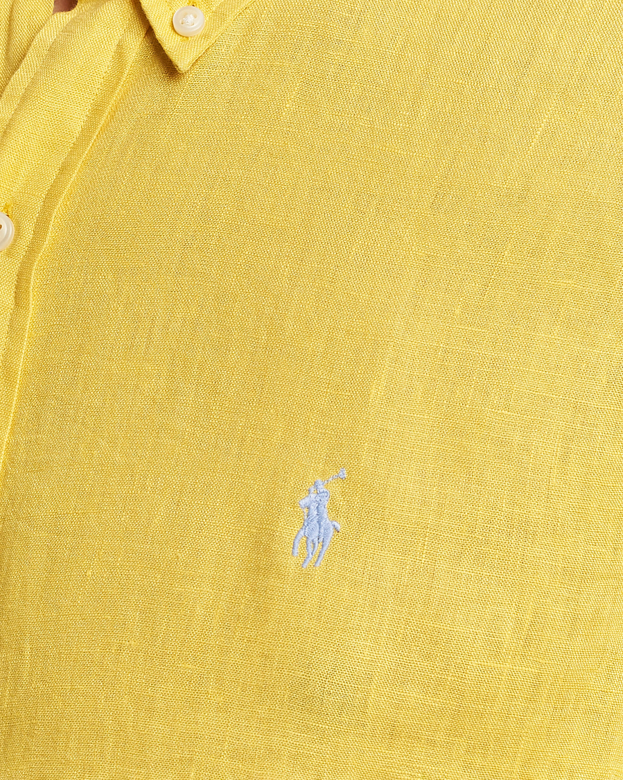 Herren | Hemden | Polo Ralph Lauren | Slim Fit Linen Button Down Shirt Sunfish Yellow