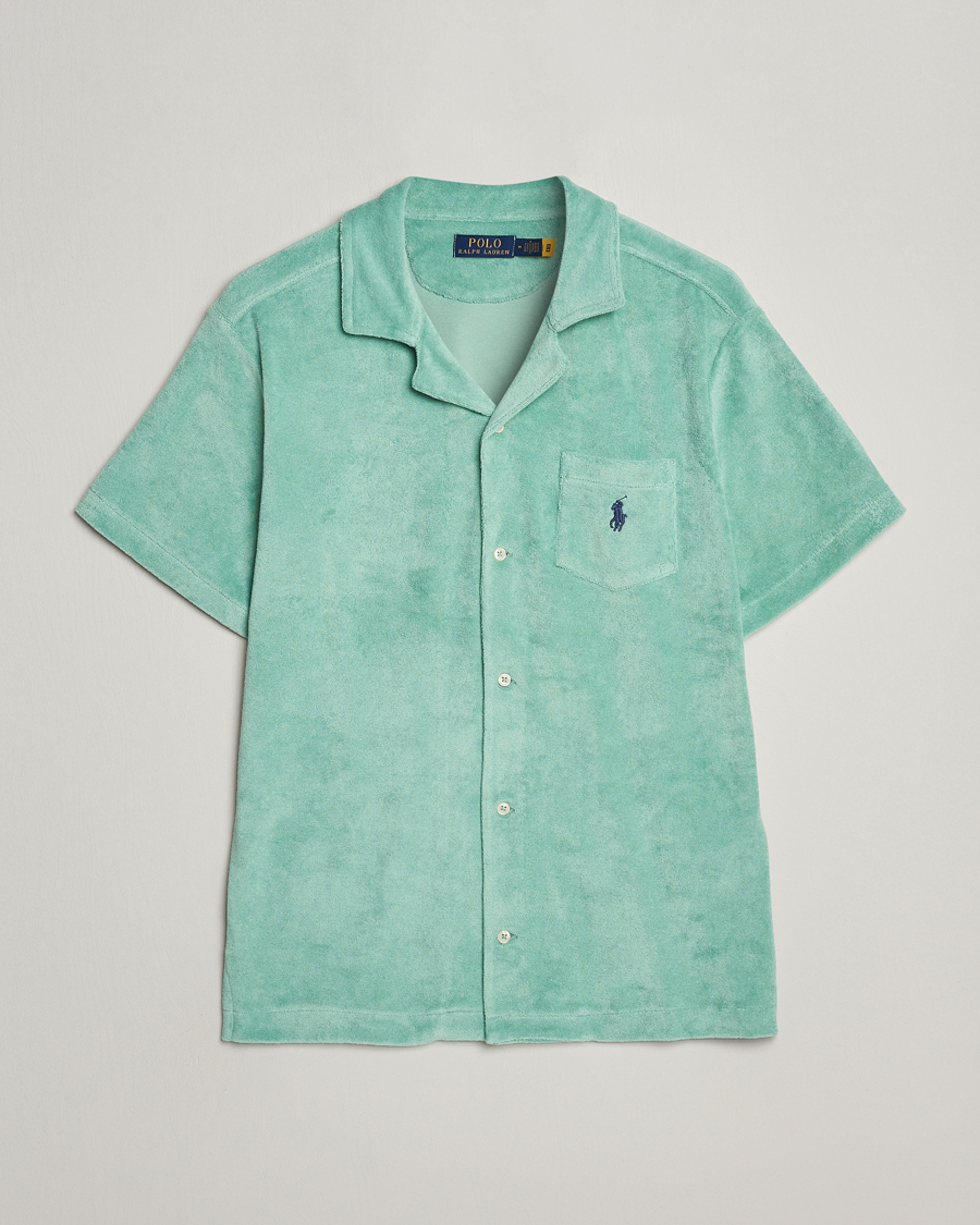 Herren | Hemden | Polo Ralph Lauren | Cotton Terry Short Sleeve Shirt Celadon