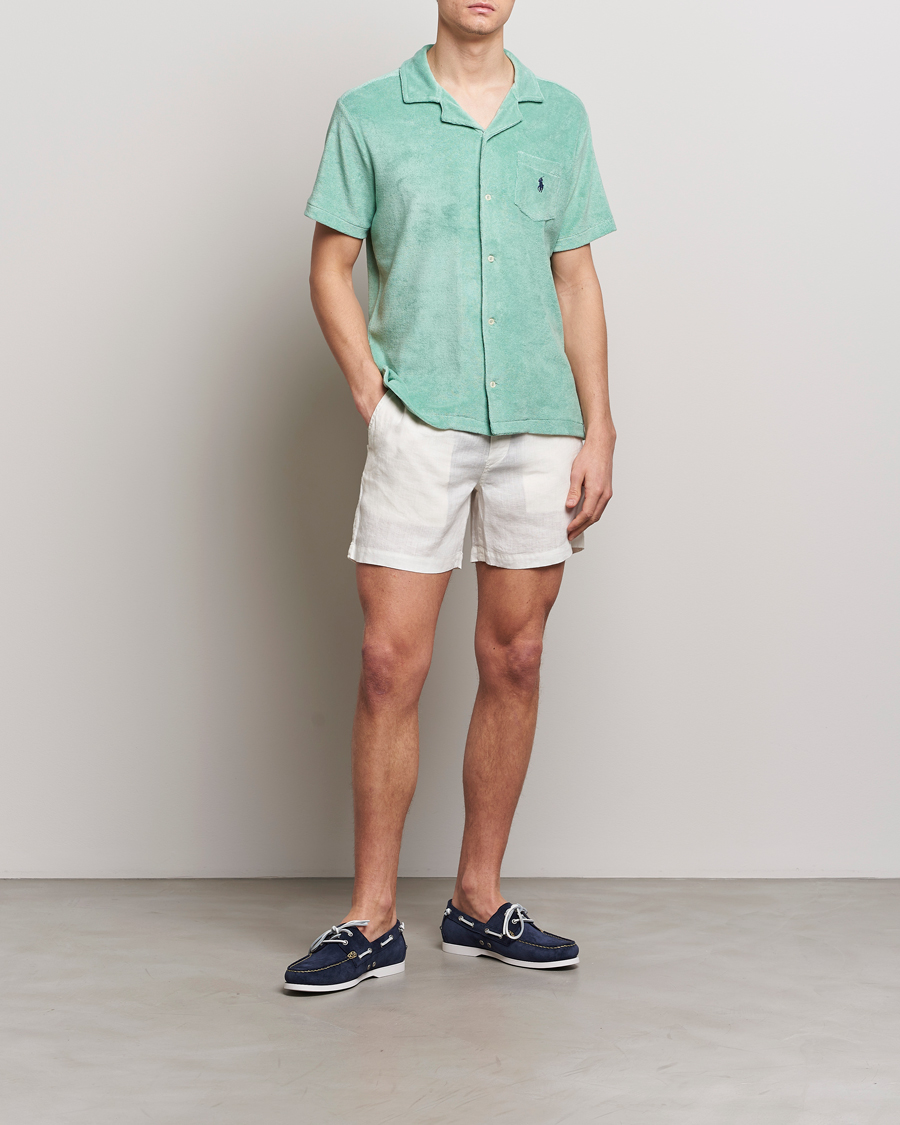 Herren | Hemden | Polo Ralph Lauren | Cotton Terry Short Sleeve Shirt Celadon
