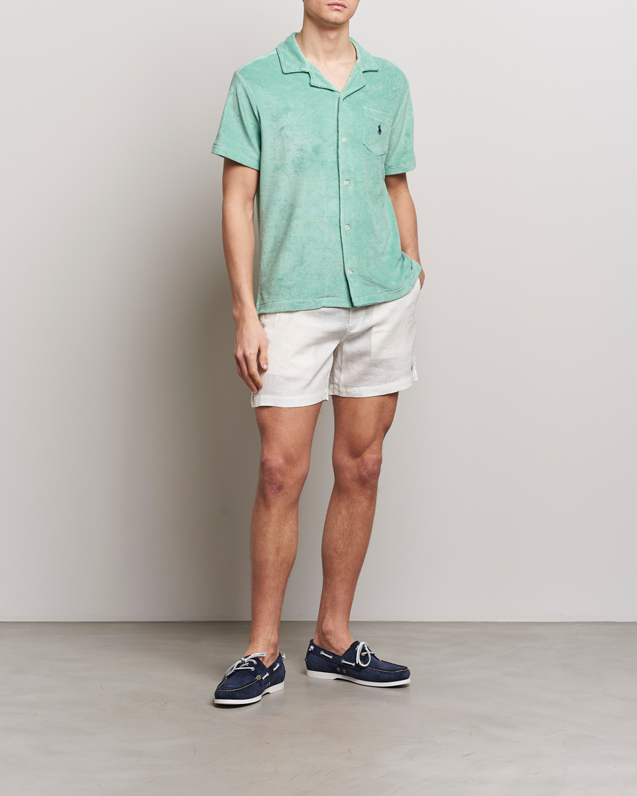 Herren | Shorts | Polo Ralph Lauren | Prepster Linen Drawstring Shorts Deckwash White