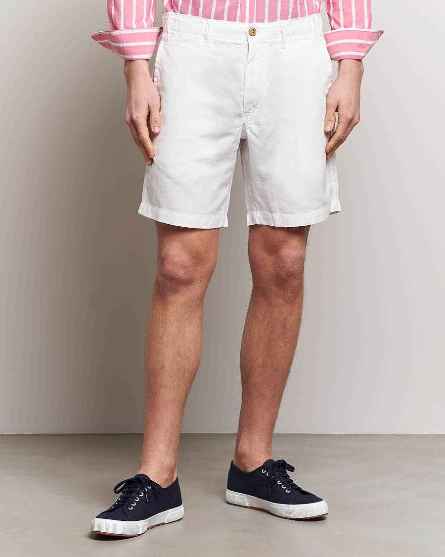 Herren | Leinenshorts | Polo Ralph Lauren | Cotton/Linen Shorts White