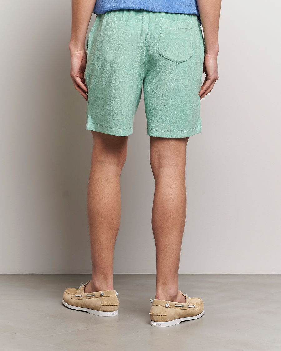 Herren | Shorts | Polo Ralph Lauren | Cotton Terry Drawstring Shorts Celadon