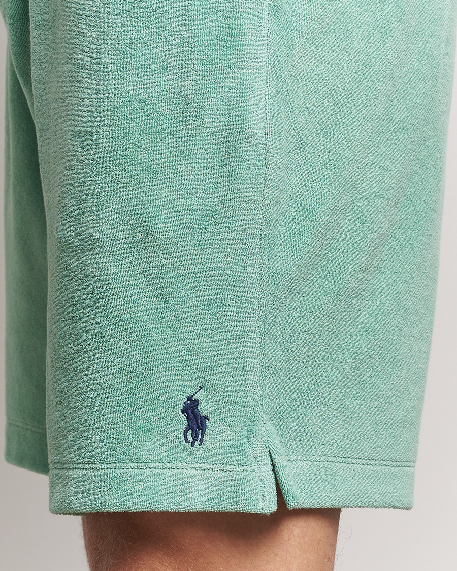 Herren | Shorts | Polo Ralph Lauren | Cotton Terry Drawstring Shorts Celadon