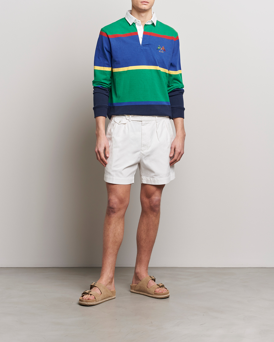 Herren | Shorts | Polo Ralph Lauren | Pleated Featherweight Twill Shorts Deckwash White