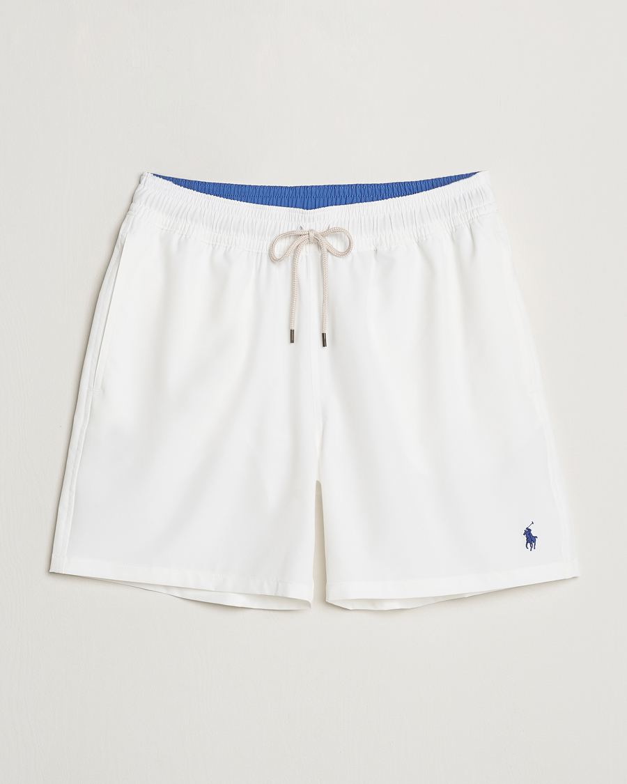 Herren | Badehosen | Polo Ralph Lauren | Recycled Traveler Boxer Swimshorts White/Liberty