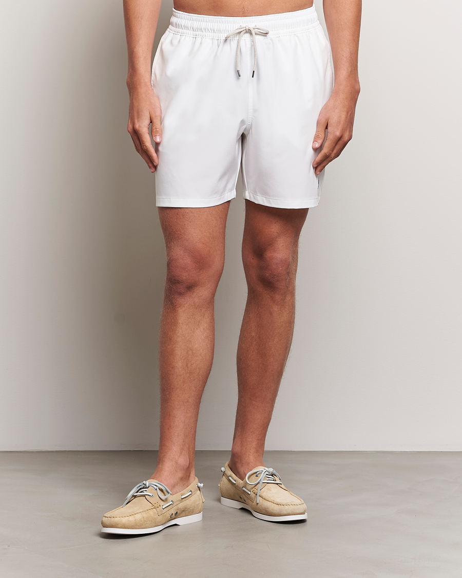 Herren | Badehosen | Polo Ralph Lauren | Recycled Traveler Boxer Swimshorts White/Liberty