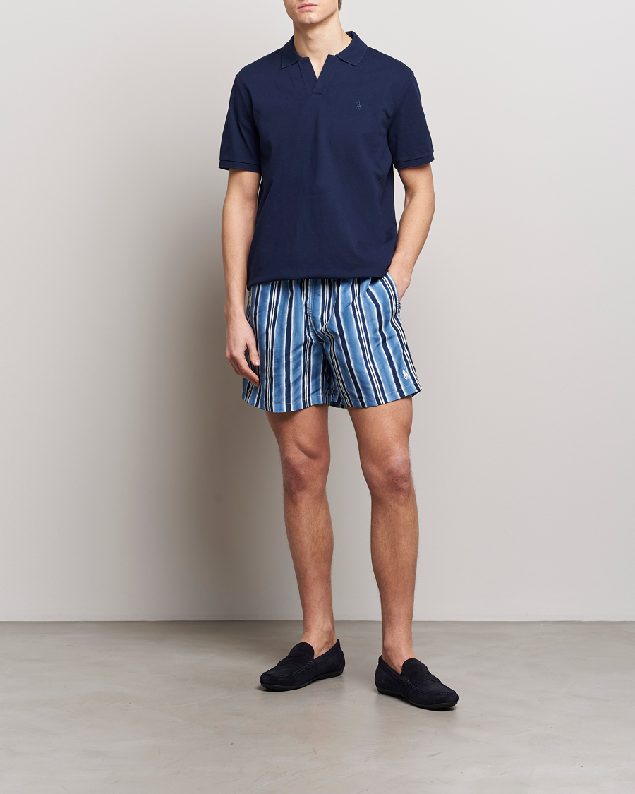 Herren | Badehosen | Polo Ralph Lauren | Recyceled Traveler Striped Swimshorts Saltwashed