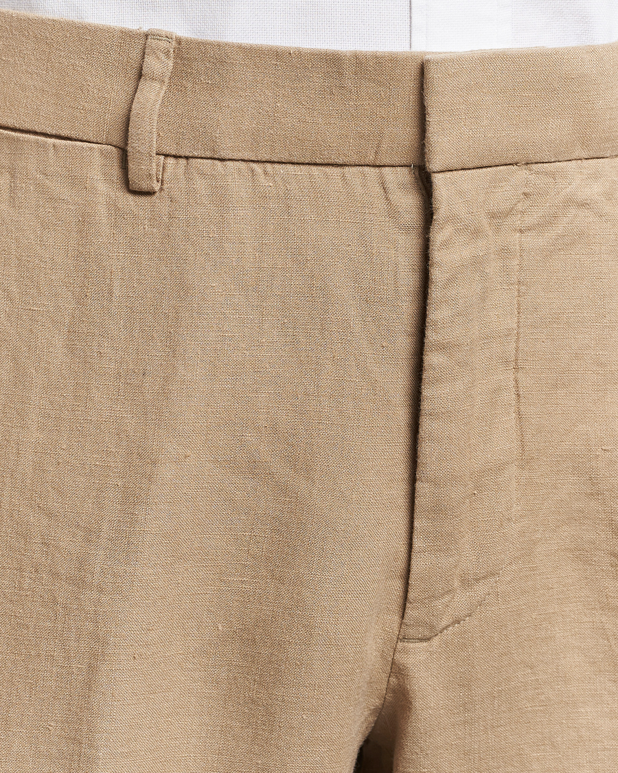 Herren | Hosen | Polo Ralph Lauren | Linen Pleated Trousers Coastal Beige