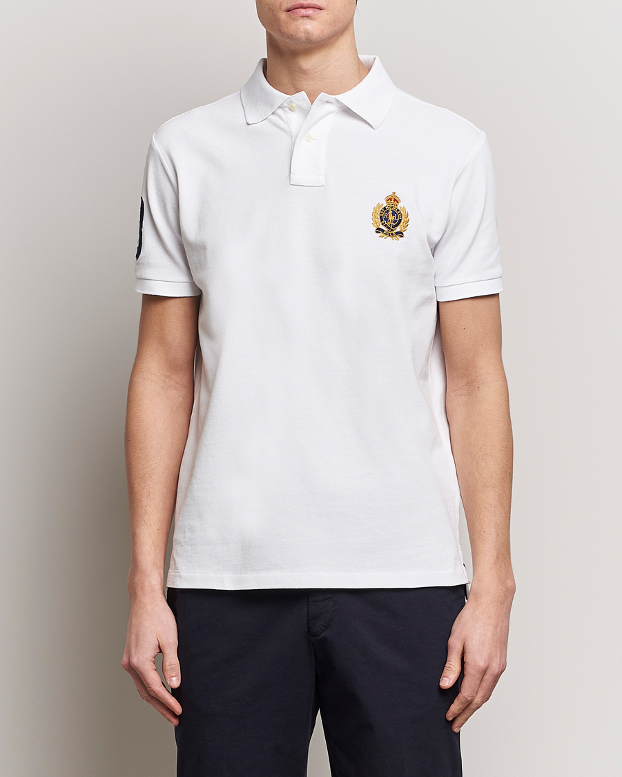 Herren | Kurzarm-Poloshirts | Polo Ralph Lauren | Custom Slim Fit Match Club Polo White