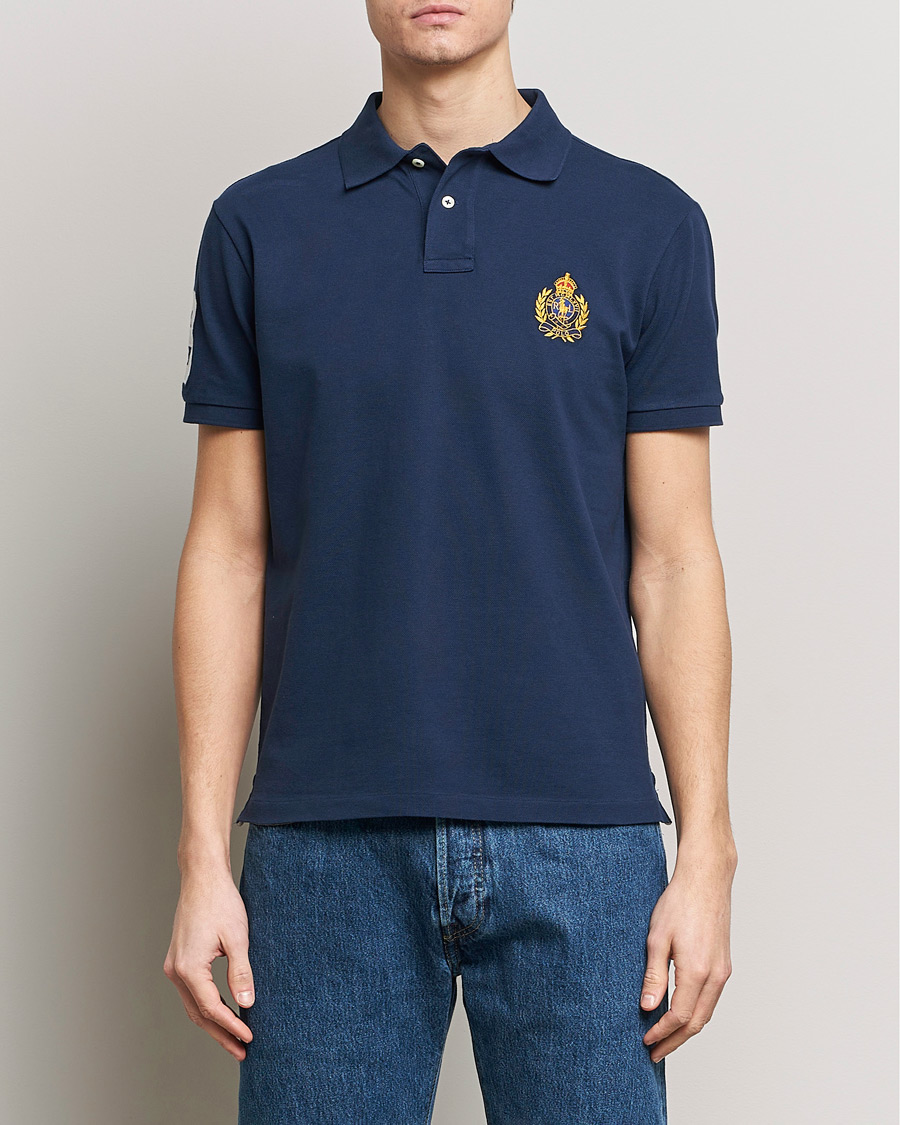 Herren | Poloshirts | Polo Ralph Lauren | Custom Slim Fit Match Club Polo Newport Navy