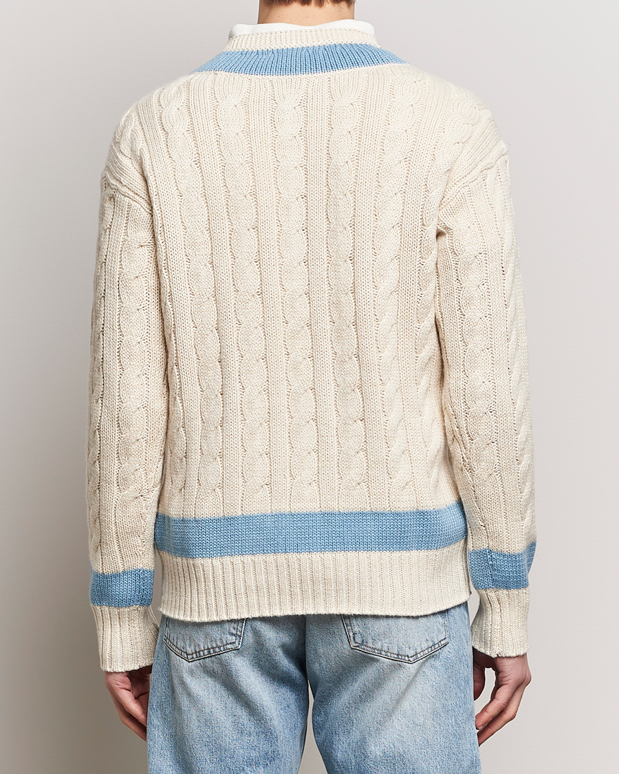 Herren | Pullover | Polo Ralph Lauren | Cotton/Cashmere Cricket Knitted Sweater Parchment Cream
