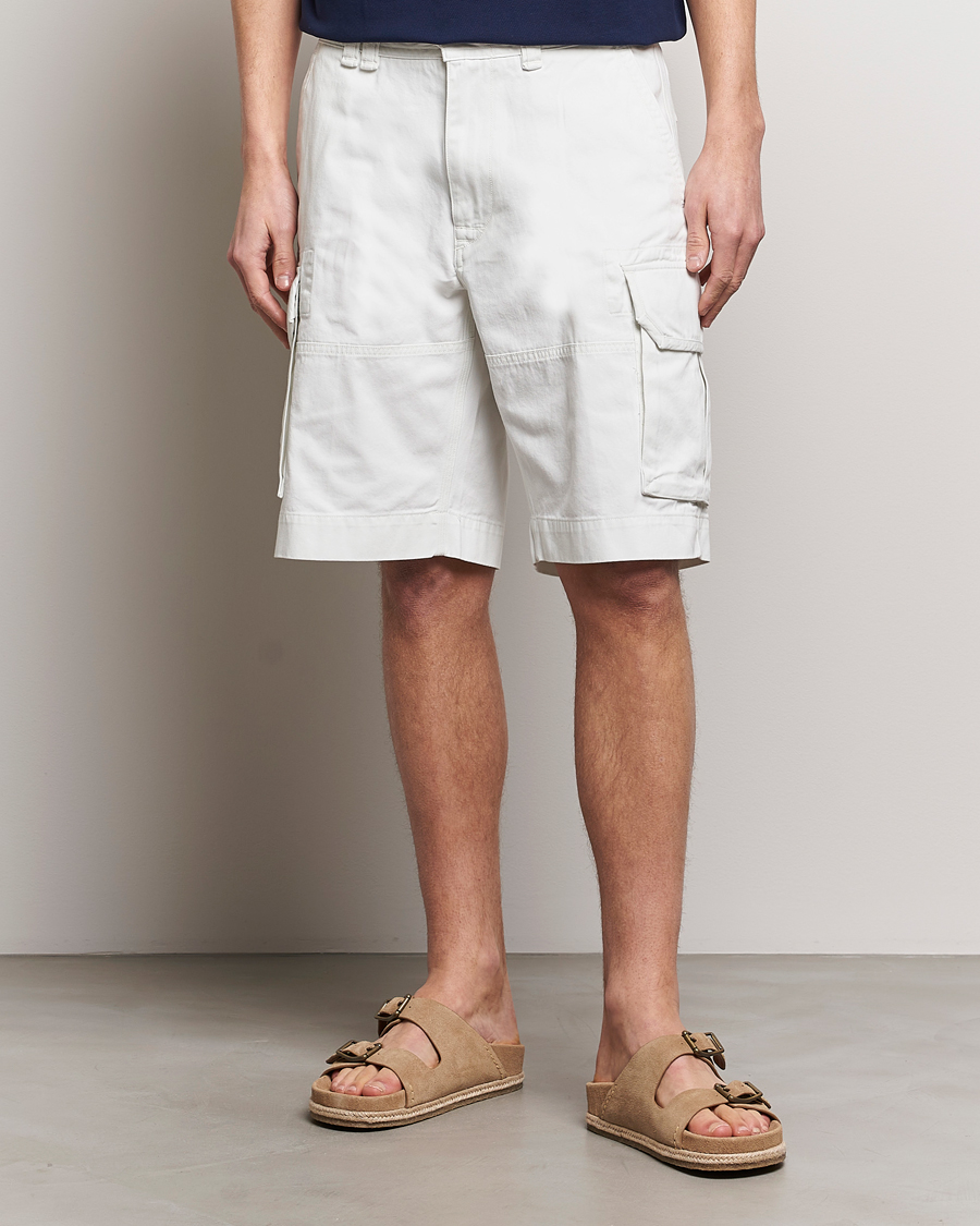 Herren |  | Polo Ralph Lauren | Slub Twill Cargo Shorts Deckwash White