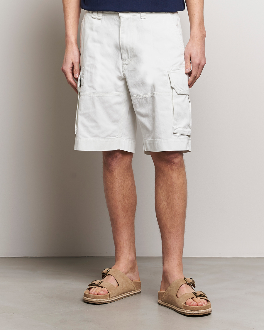 Herren | Shorts | Polo Ralph Lauren | Slub Twill Cargo Shorts Deckwash White