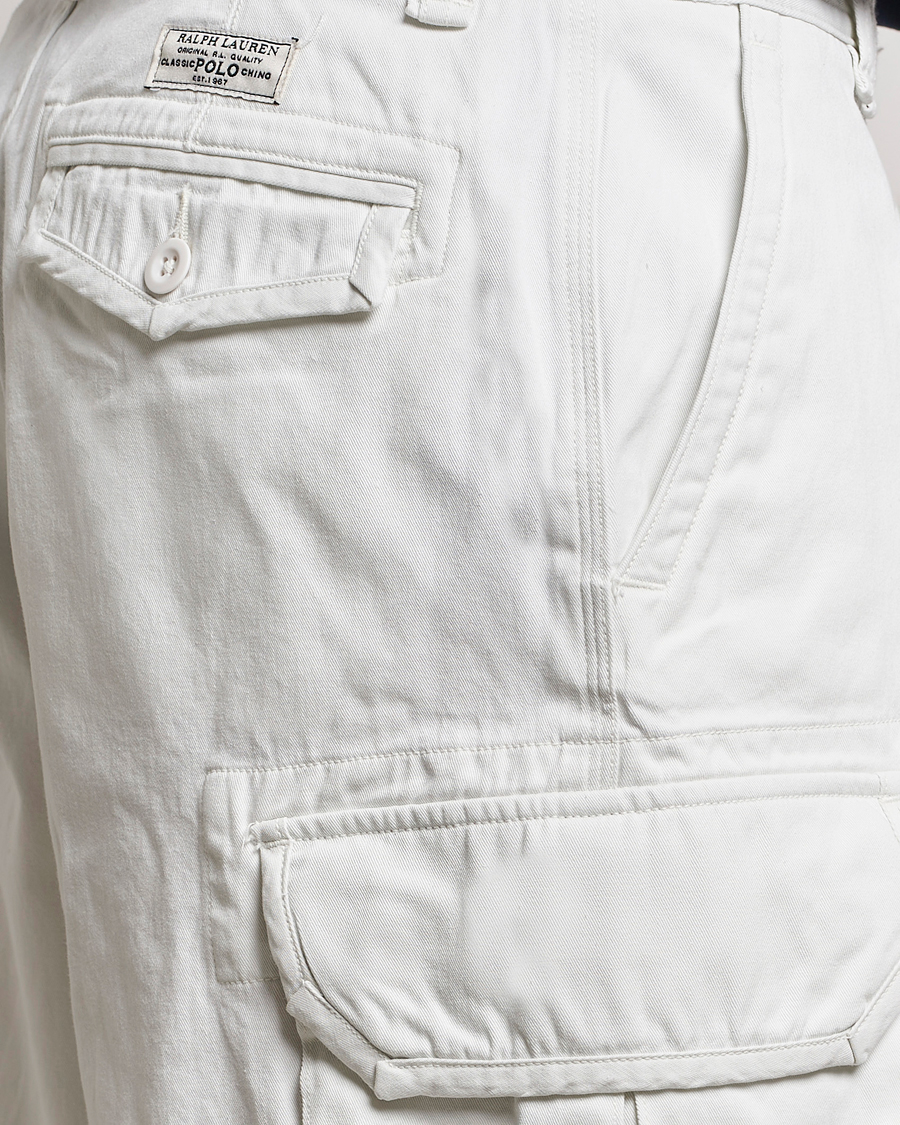 Herren | Shorts | Polo Ralph Lauren | Slub Twill Cargo Shorts Deckwash White