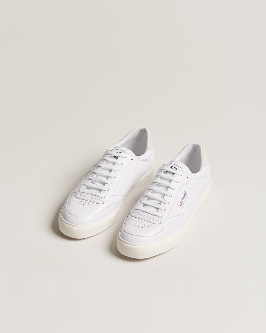 Herren | Italian Department | Superga | 3843 Leather Sneaker White
