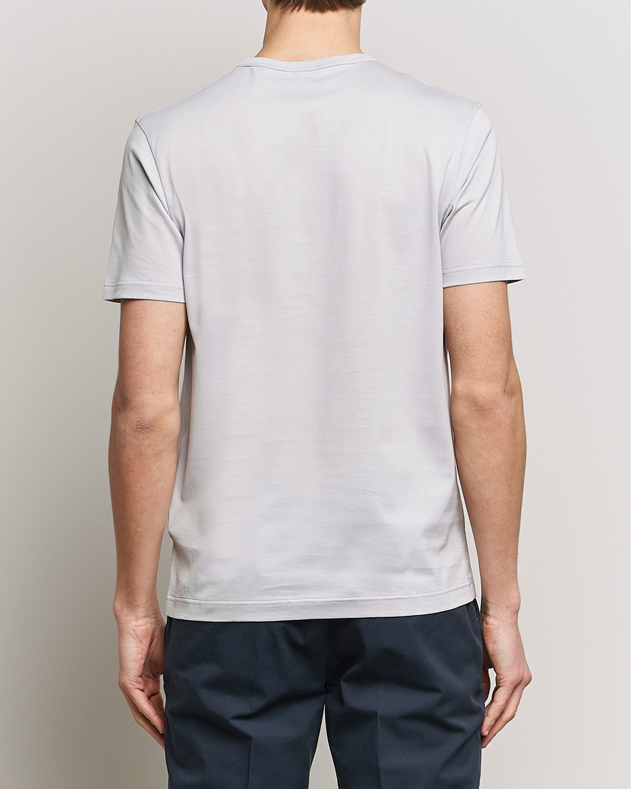Herren | T-Shirts | Sunspel | Crew Neck Cotton Tee Smoke