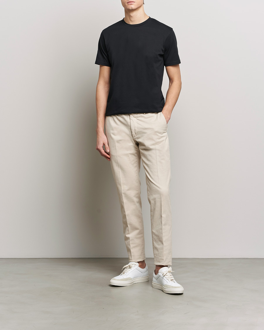 Herren | T-Shirts | Sunspel | Riviera Midweight T-Shirt Black