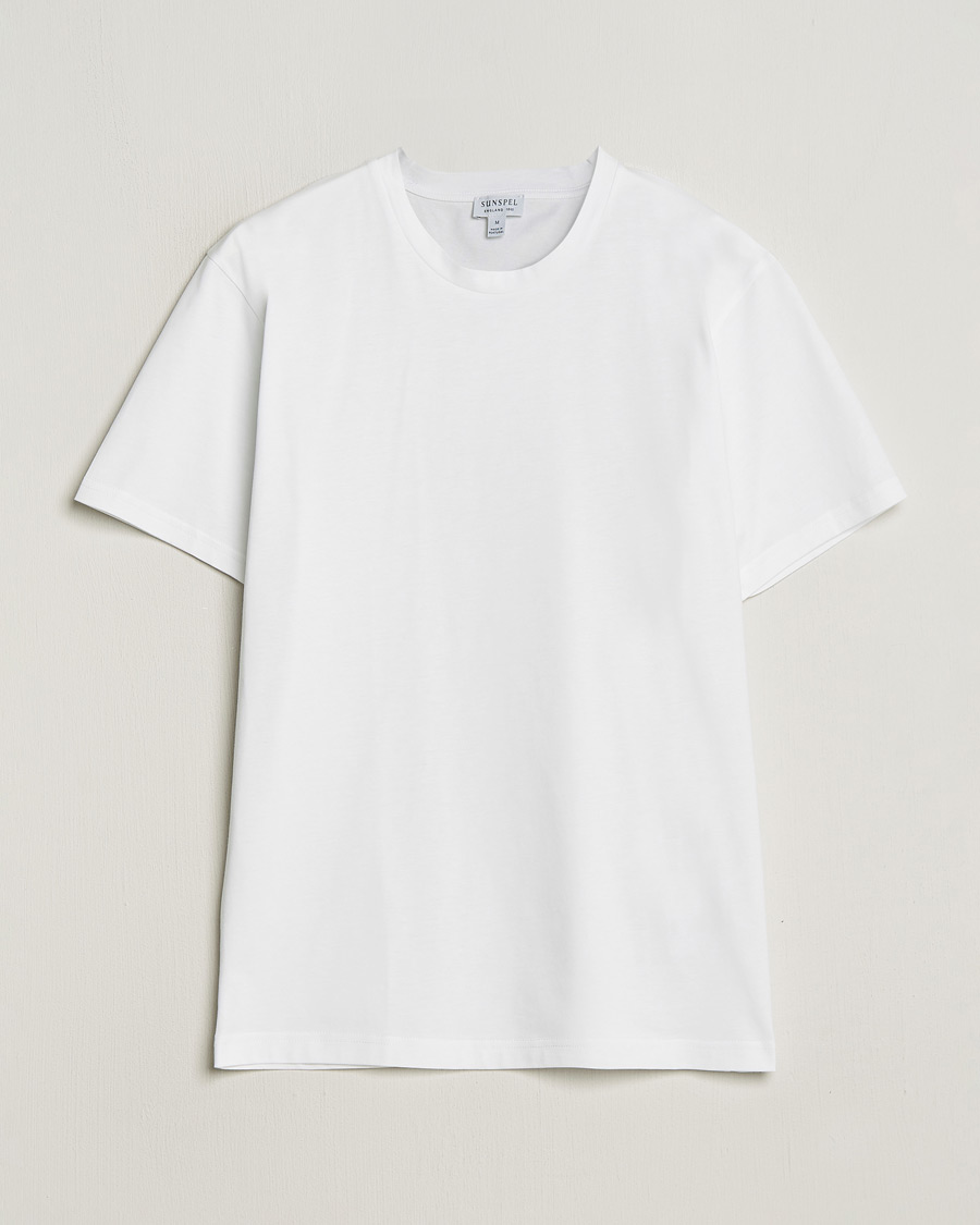 Herren | T-Shirts | Sunspel | Riviera Midweight T-Shirt White