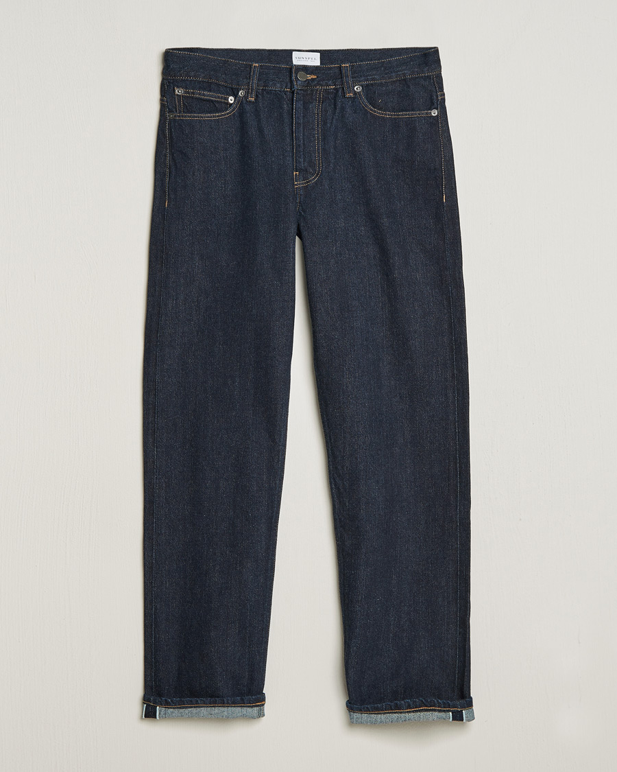 Herren | Jeans | Sunspel | Japanese Selvedge Jeans Blue
