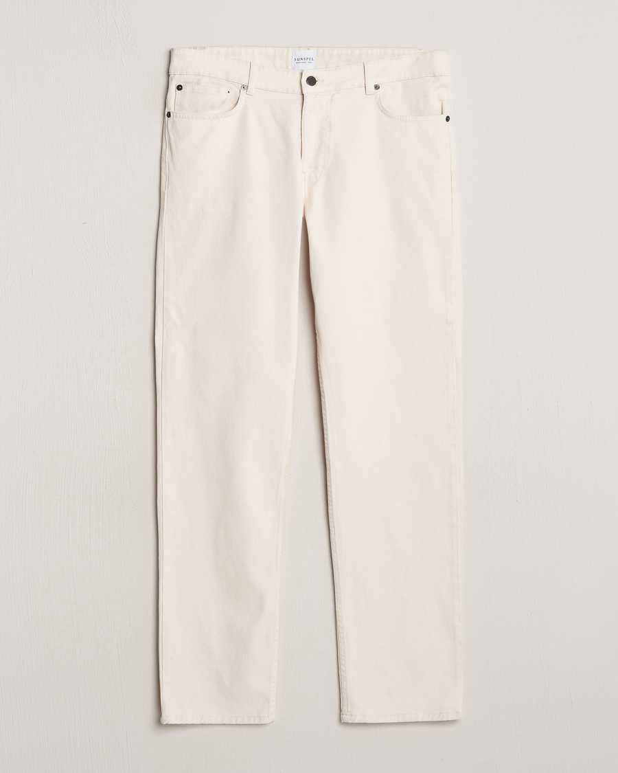 Herren | Hosen | Sunspel | Five Pocket Cotton Twill Trousers Undyed