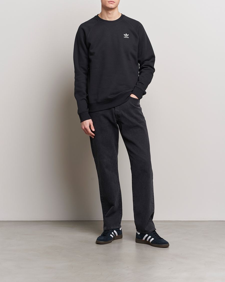 Herren | Pullover | adidas Originals | Essential Crew Neck Sweatshirt Black