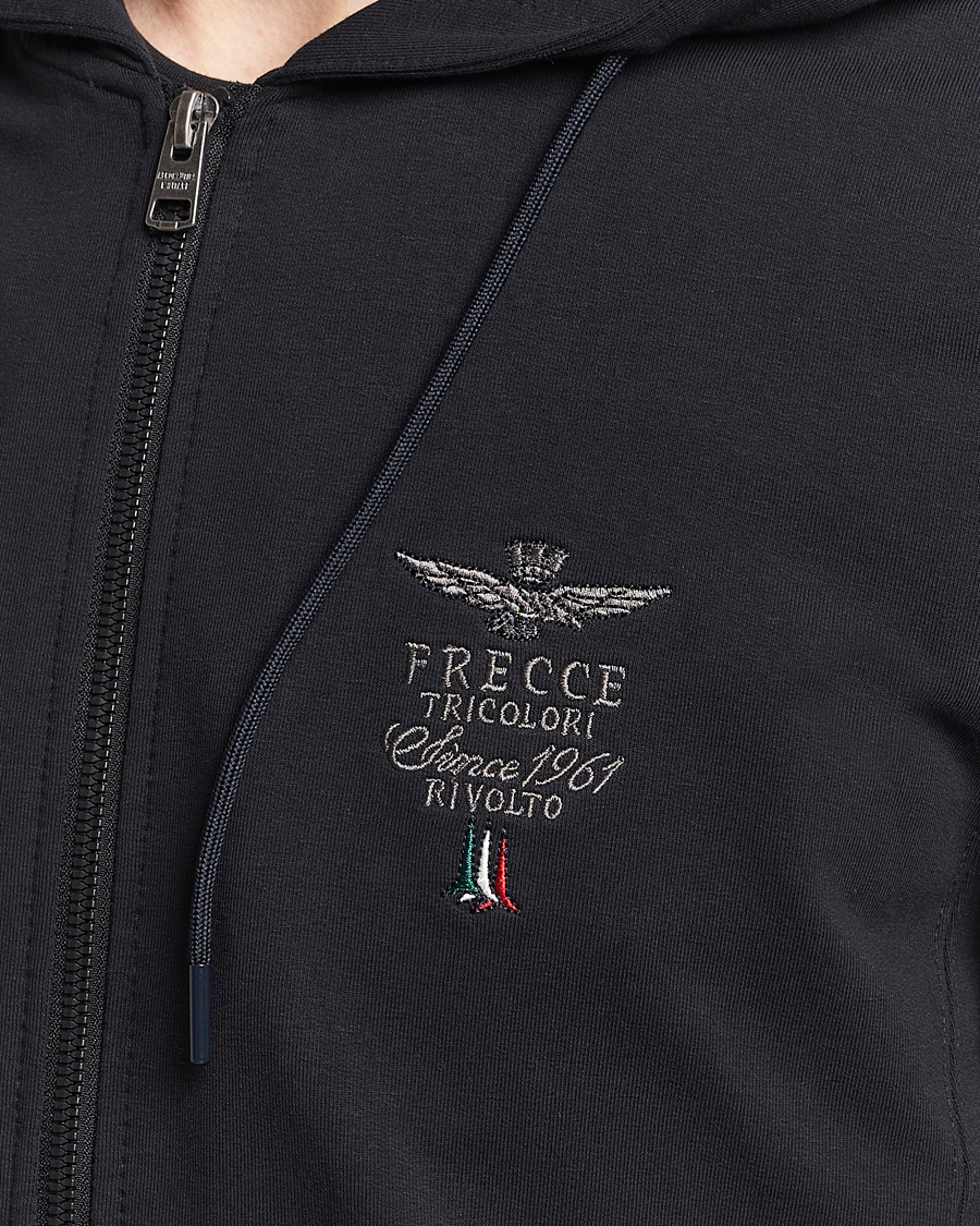 Herren | Pullover | Aeronautica Militare | Full Zip Hoodie Black