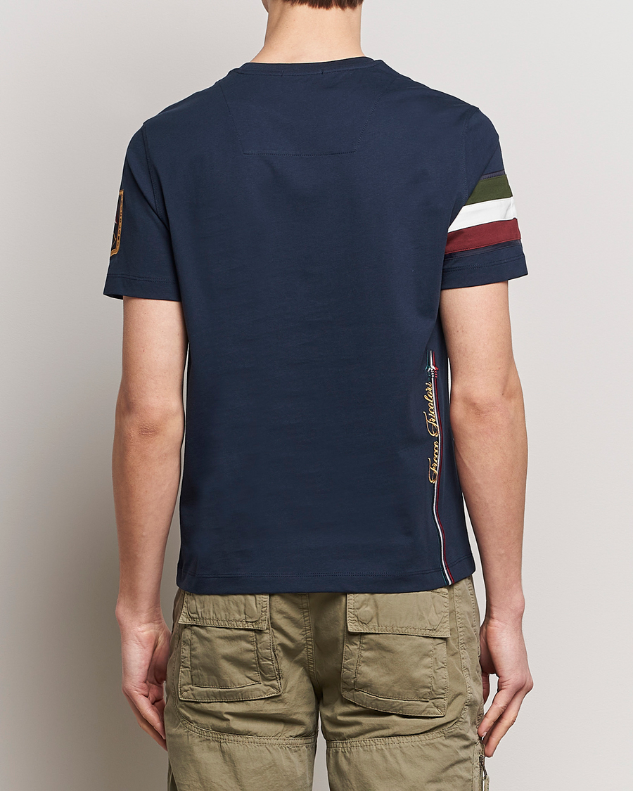 Herren | T-Shirts | Aeronautica Militare | Tricolori Crew Neck T-Shirt Navy