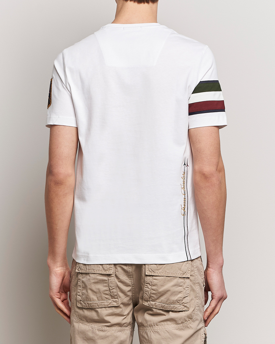 Herren | T-Shirts | Aeronautica Militare | Tricolori Crew Neck T-Shirt Off White