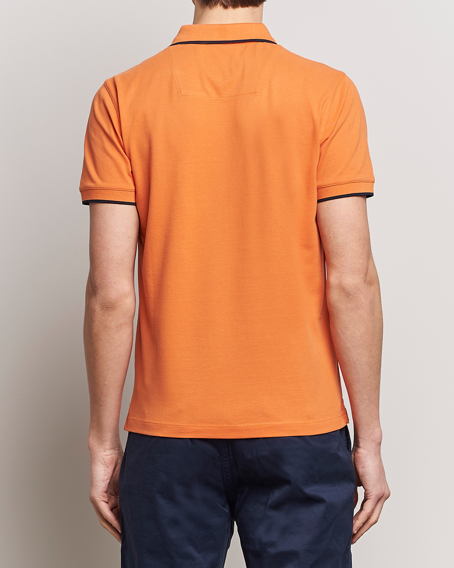 Herren | Poloshirts | Aeronautica Militare | Garment Dyed Cotton Polo Carrot Orange